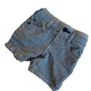 5 / $10 Bundle | Baby Striped Blue Jean Short